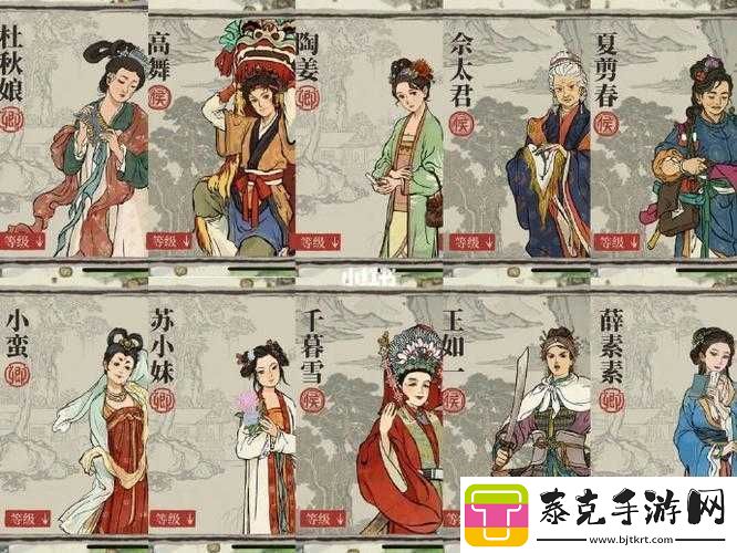 江南百景图大明女性计划第弹：深度解析人物角色与特点分析！