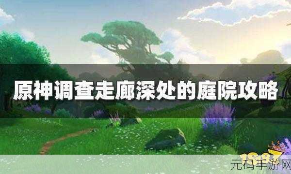 原神探索新境,揭秘须弥走廊深处的隐秘庭院