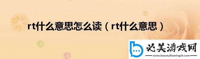 RT中文啥意思-:-悖论里的幽默与实践！
